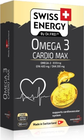 SWISS ENERGY OMEGA-3 Cardio Max, 30 ks