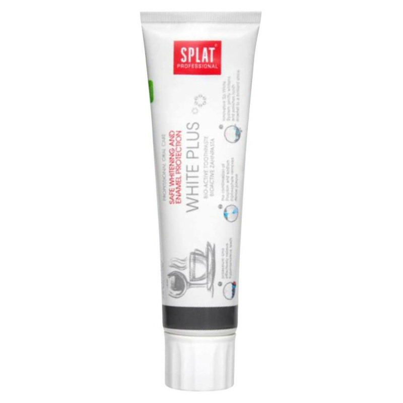 Splat Professional White Plus bioaktivní zubní pasta pro šetrné bělení a ochranu zubní skloviny 100 ml