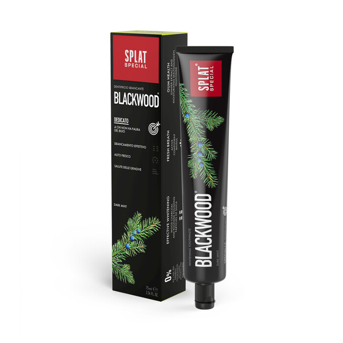 Splat Special Blackwood bělicí zubní pasta příchuť Dark Mint 75 ml