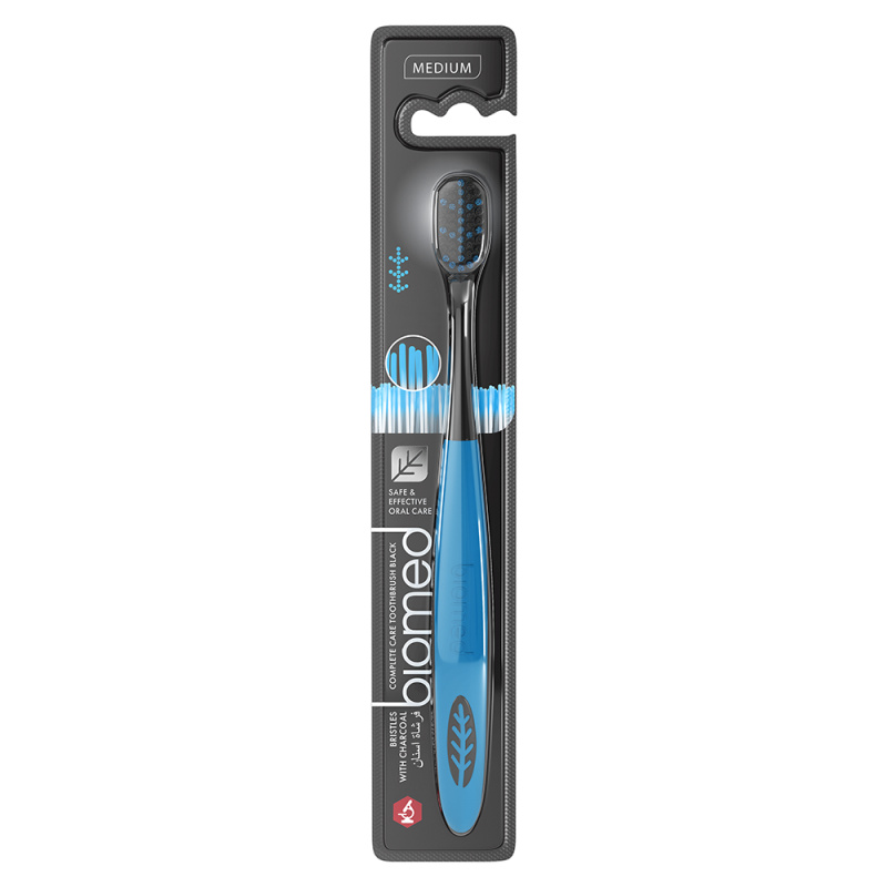 Biomed Complex Toothbrush zubní kartáček s aktivním uhlím Medium 1 ks