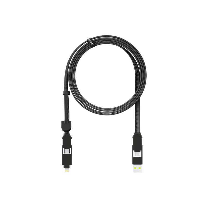 2m nabíjecí kabel 6v1 Rolling Square inCharge XL - černý