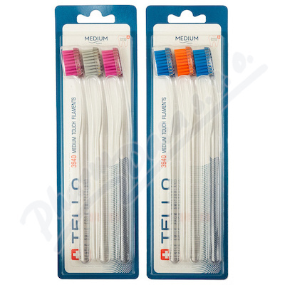 TELLO 3940 Medium 3pack zubní kartáček 3 ks