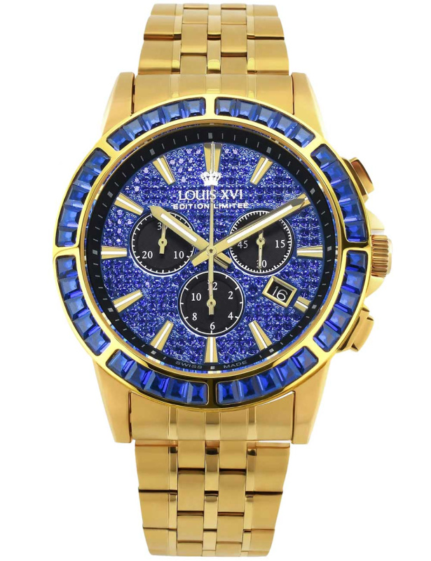 Louis XVI XLXVI1132 Majesté Iced Out Baguette 43mm 5ATM
