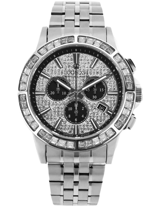 Louis XVI XLXVI1131 Majesté Iced Out Baguette 43mm 5ATM