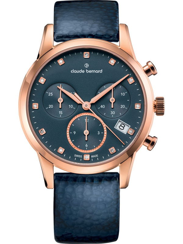 Claude Bernard 10231-37R-BUIPR1 Classic Chronograph 35mm 5ATM