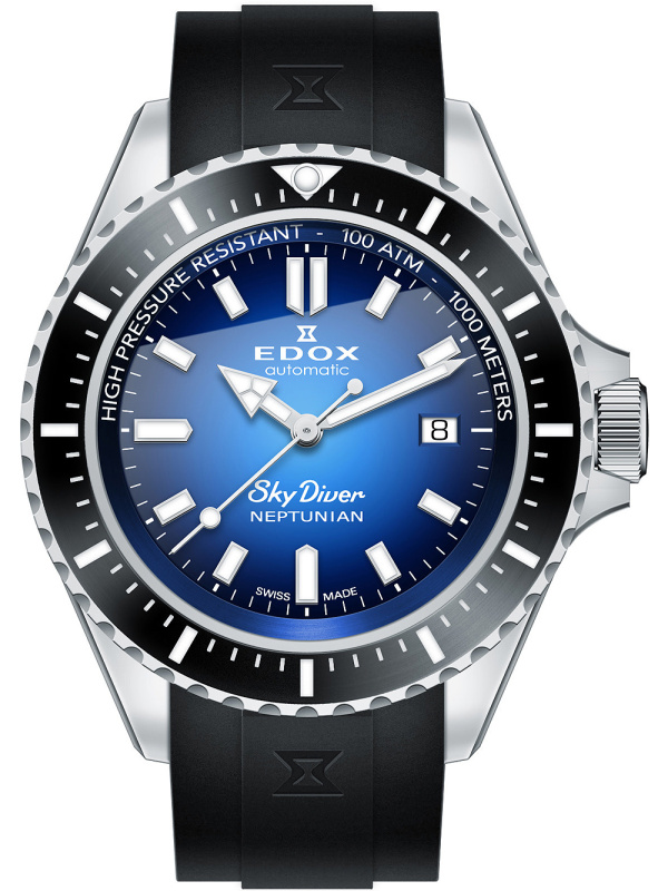 Edox 80120-3NCA-BUIDN Skydiver Automatik 44mm