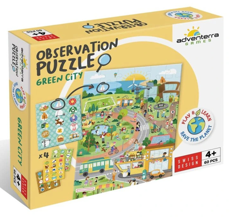 Postřehové puzzle Ekologické město - puzzle z kategorie Maxi dílky