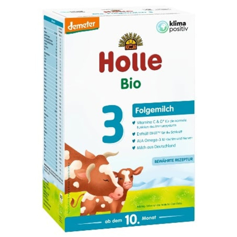 Holle Bio Pokračovací kojenecké mléko 3 pro děti od 10. měsíce, 600 g