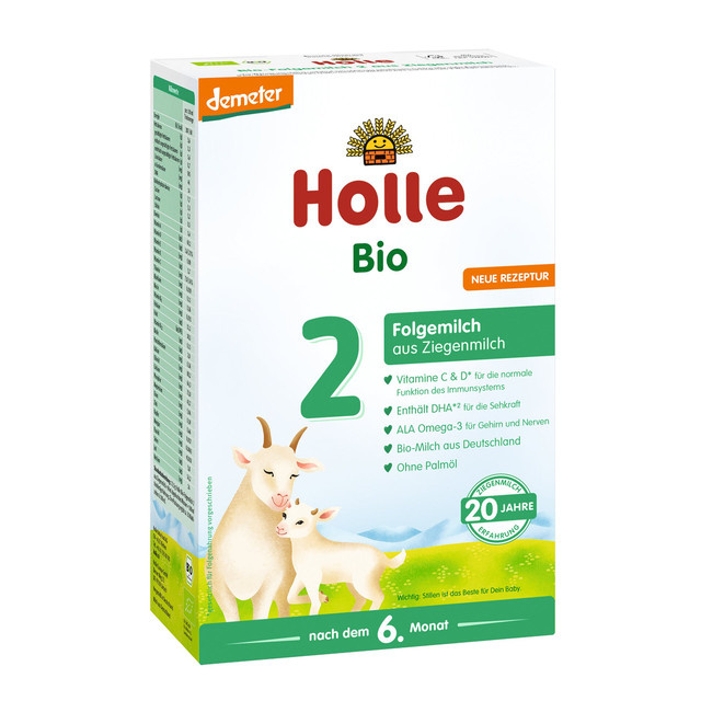 Holle Bio Pokračovací kozí kojenecké mléko 2 pro děti od 6. měsíce, 400 g