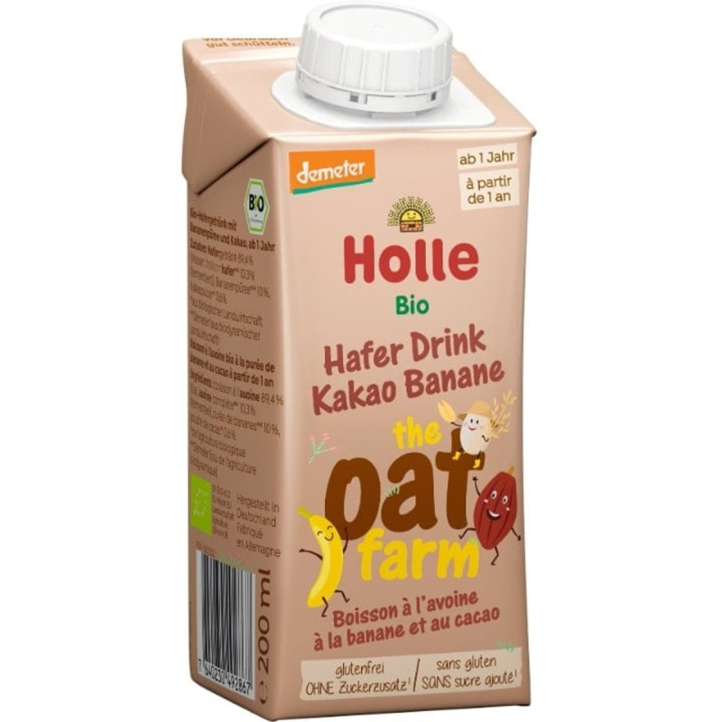 Holle BIO Ovesný nápoj s banánem a kakaem