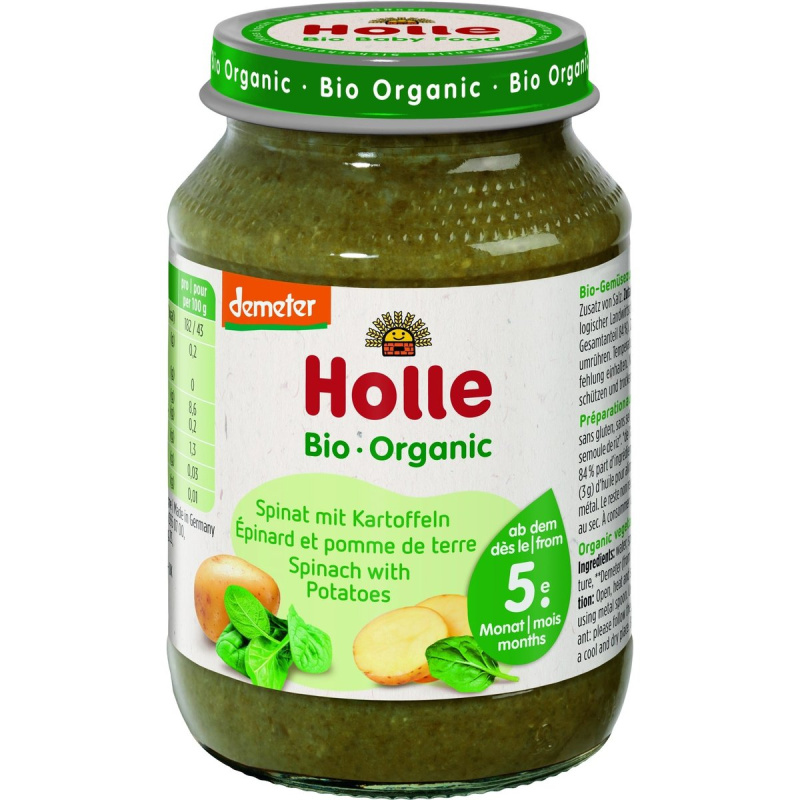 Holle BIO Špenát s bramborem