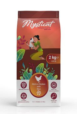 Kraftia AG - Mysticat Kraftia MYSTICAT Adult Chicken & Rice 2kg - EXP 8/2024