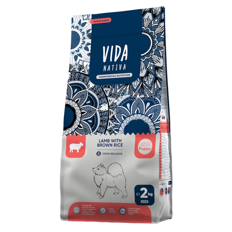 Kraftia VIDA NATIVA DOG Puppy M/L Lamb & Rice 12kg
