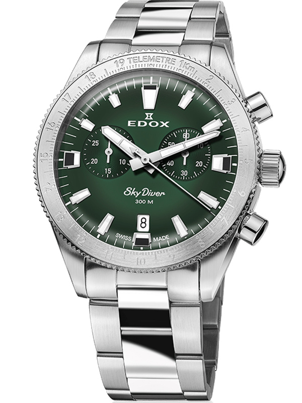 Edox 10116-3-VIDN Skydiver Limited quartz Chronograph 40mm 30ATM