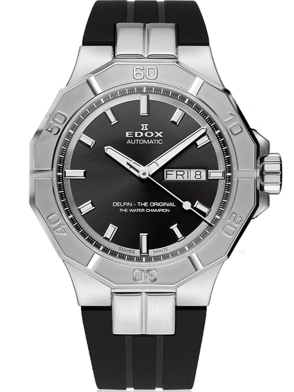 Edox 88008-3CA-NIN Delfin Automatic Day-Date 43mm 20ATM