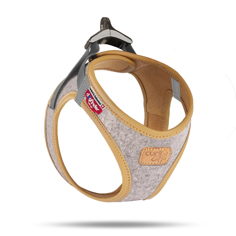 Curli postroj pro psy Alpine light gray xl (12–18 kg)