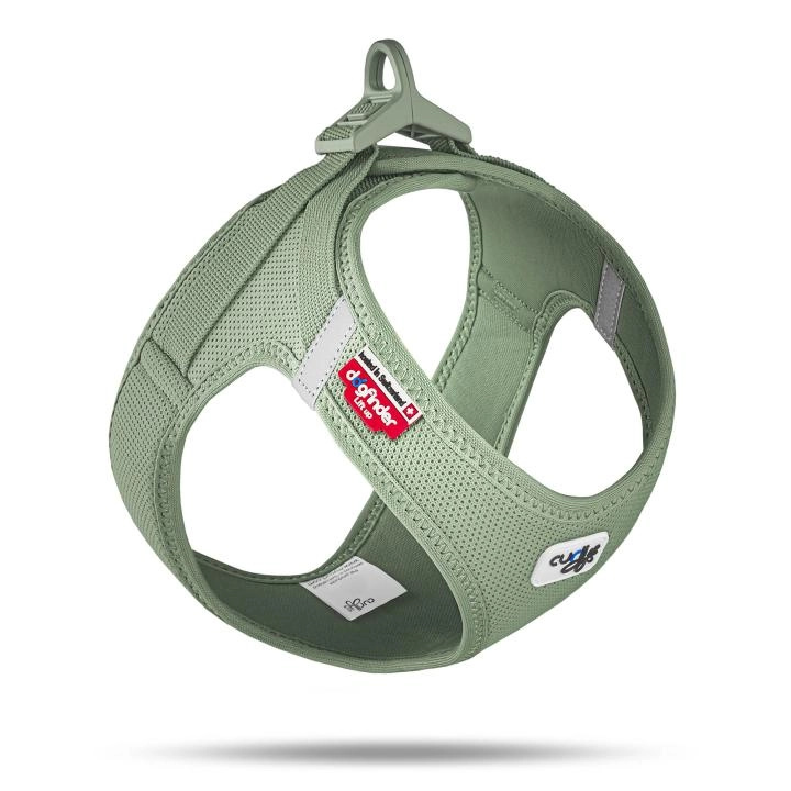 Curli postroj pro psy se sponou Air-Mesh olive 3XS (1,5–3 kg)