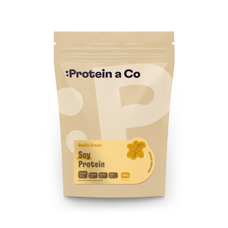 Protein&Co Sójový protein - ochucený 1 kg, Vanilla dream