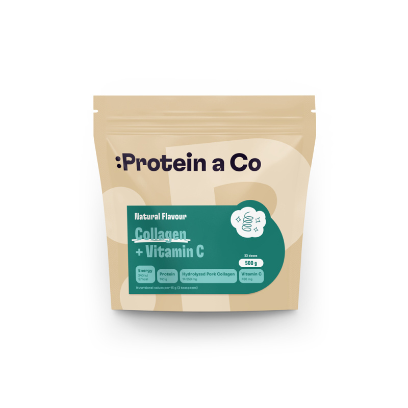 Protein&Co Kolagen + vitamin C Bez příchutě