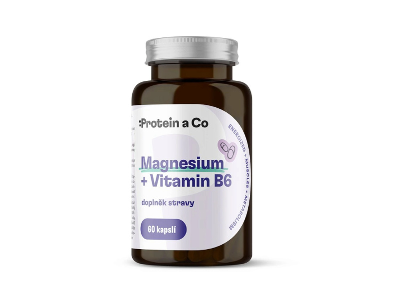 Protein a Co Magnesium bisglycinát + B6 v kapslích 60 kapslí