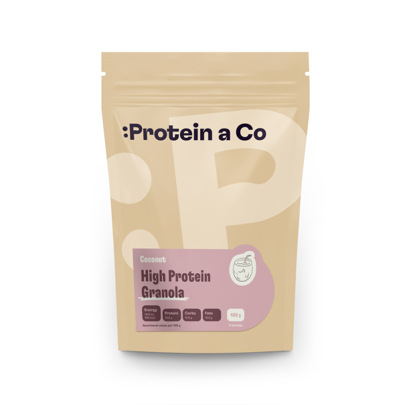 Protein&Co Granola high protein, 400 g Kokos