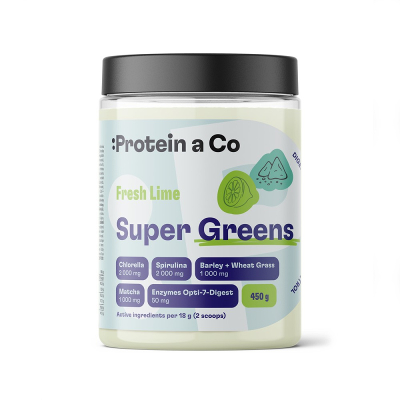 Protein&Co Super Greens, 450 g Fresh lime