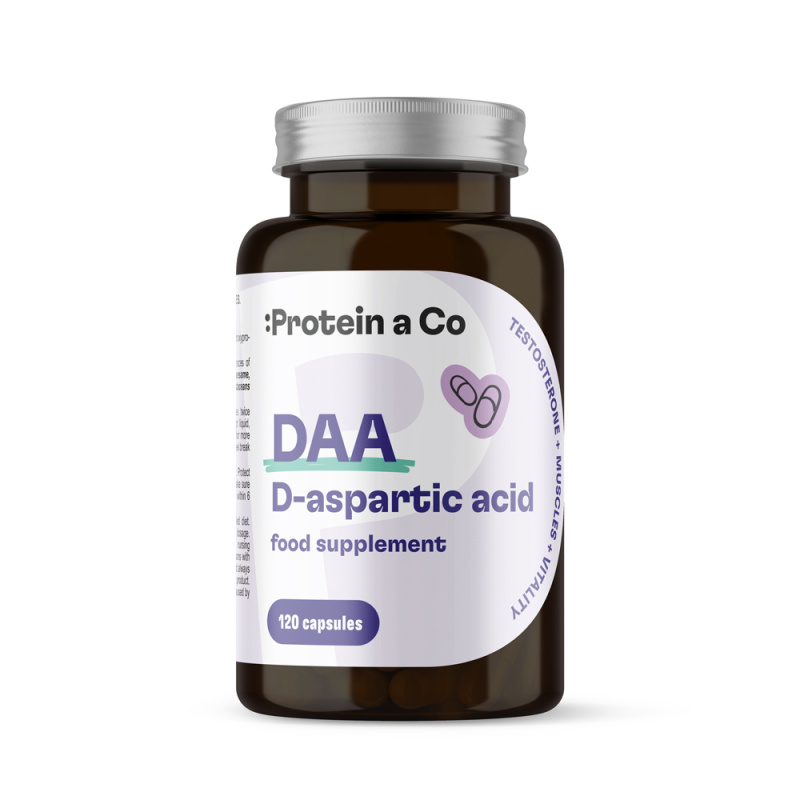 Protein a Co Kyselina D-asparagová podpora testosteronu 120 kapslí