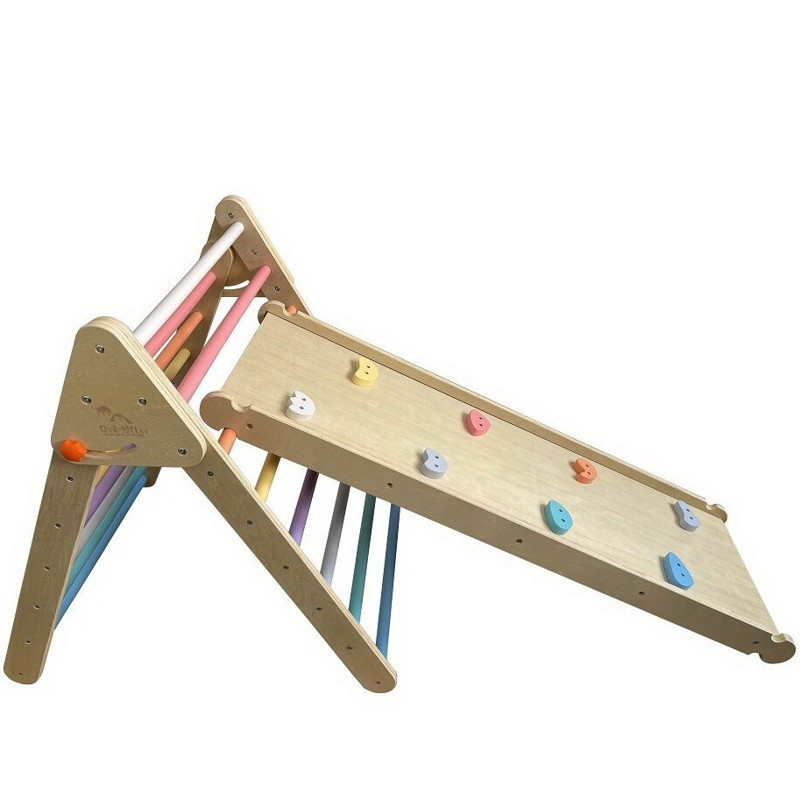 2Kids Toys Piklerové trojúhelník s deskou pastelový