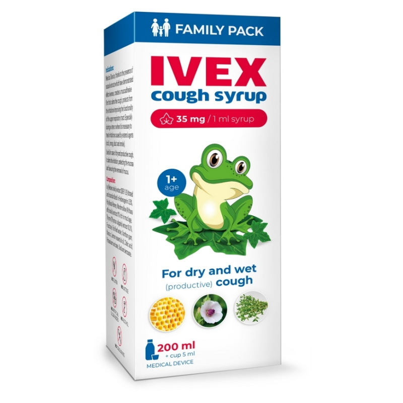 IVEX sirup na kašel od 1 roku 200ml