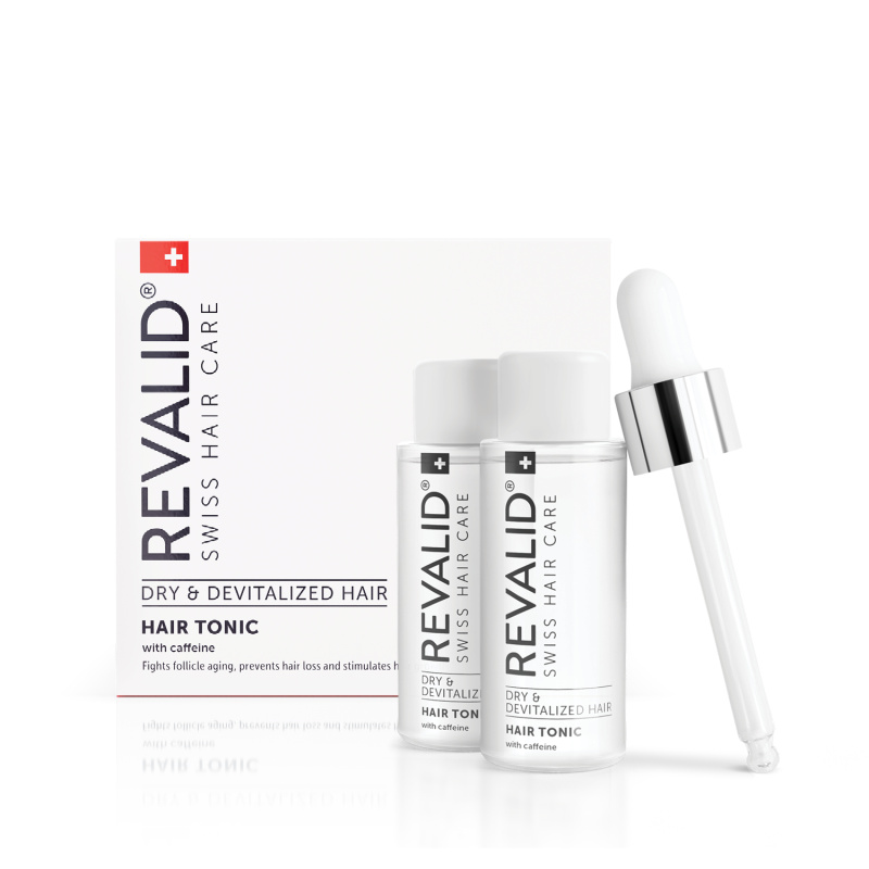 Revalid Hair Tonic energizující tonikum s kofeinem pro podporu růstu vlasů 4x30 ml