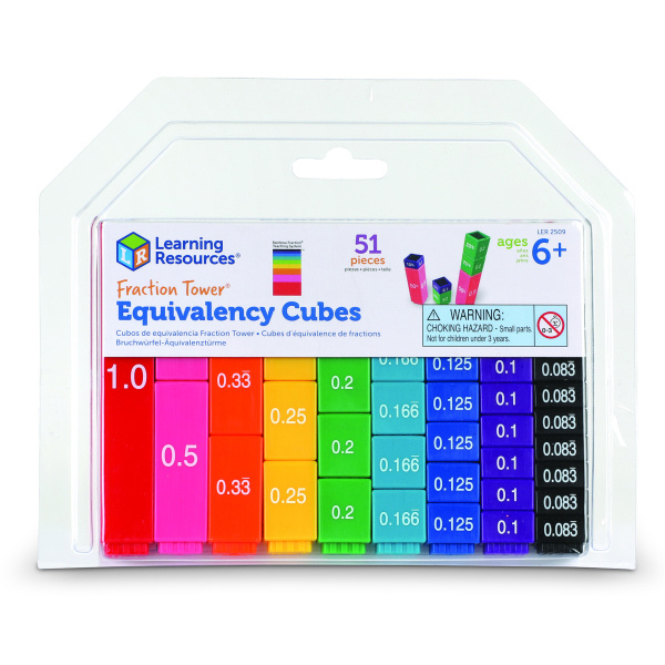 Learning Resources - Fraction Tower® Ekvivalenční kostky Learning Resources