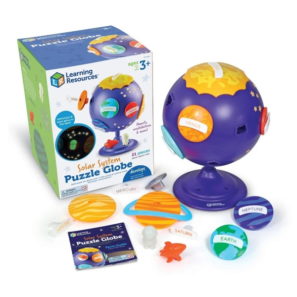 Puzzle Globus - Sluneční soustava Montessori