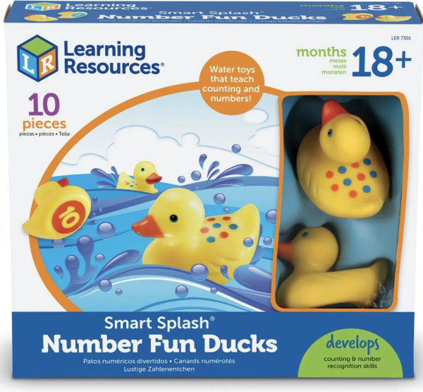 Learning Resources - chytré číslicové kachničky do vody (10 ks) Learning Resources