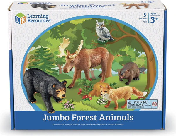 Learning Resources - Jumbo Forest Animals – velké figurky lesních zvířat Learning Resources