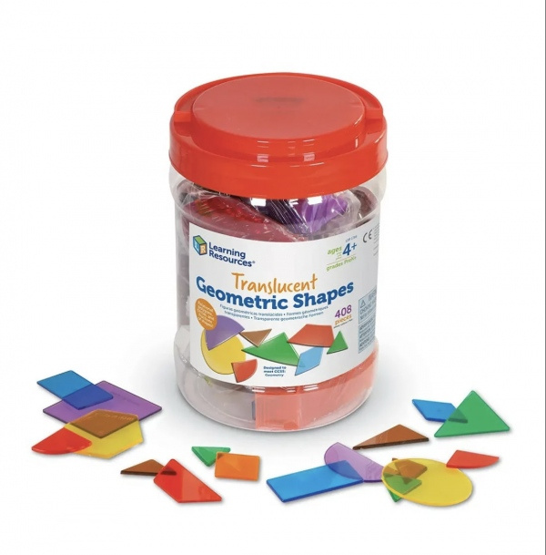 Průsvitné geometrické tvary Montessori