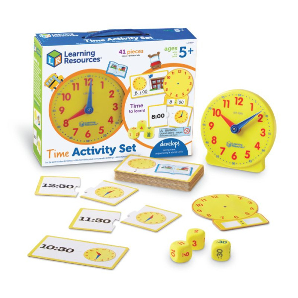 Learning Resources – Výuková sada pro učení času Time Activity Set LER3220 Learning Resources