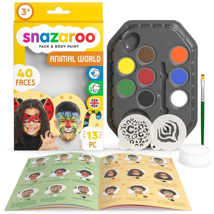 Snazaroo - Sada 8 barev na obličej, Zvířecí svět