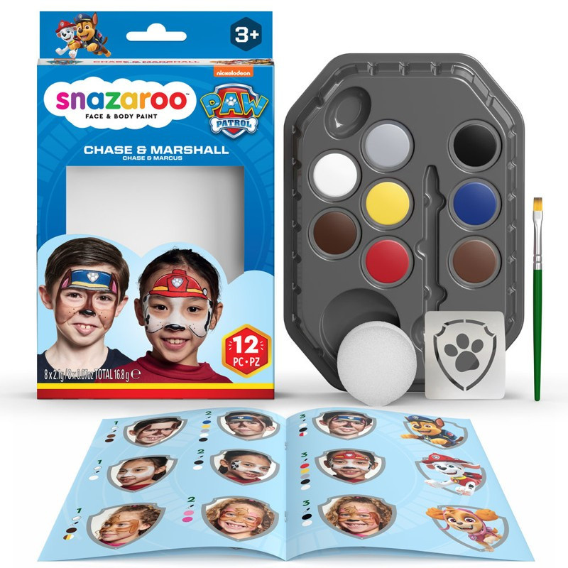 Snazaroo Obličejové barvy/Tlapková patrola Chase a Marschall SMT Creatoys s.r.o.