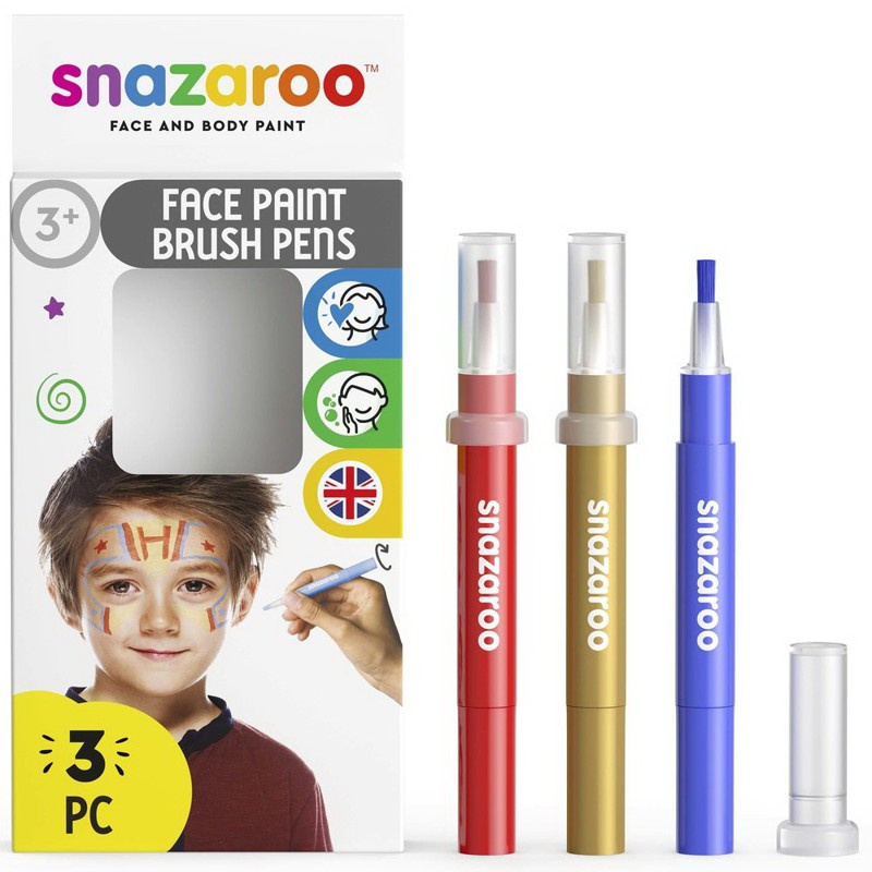 Snazaroo Štětce s barvou na obličej - dobrodružství 3 ks SMT Creatoys s.r.o.