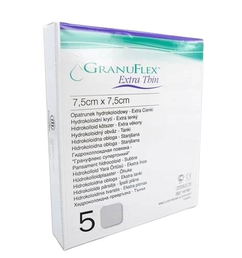 Granuflex E-THIN 7.5x7.5cm 5ks