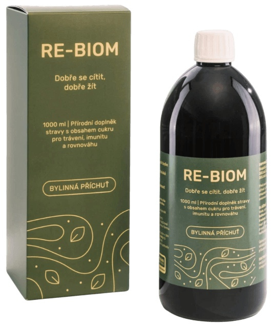 Precision Microbes Re-Biom Postbiotika 1000 ml - bylinná příchuť