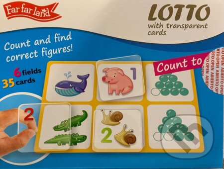 Lotto s transparentnými kartami - Počítanie - hra z kategorie Vzdělávací hry