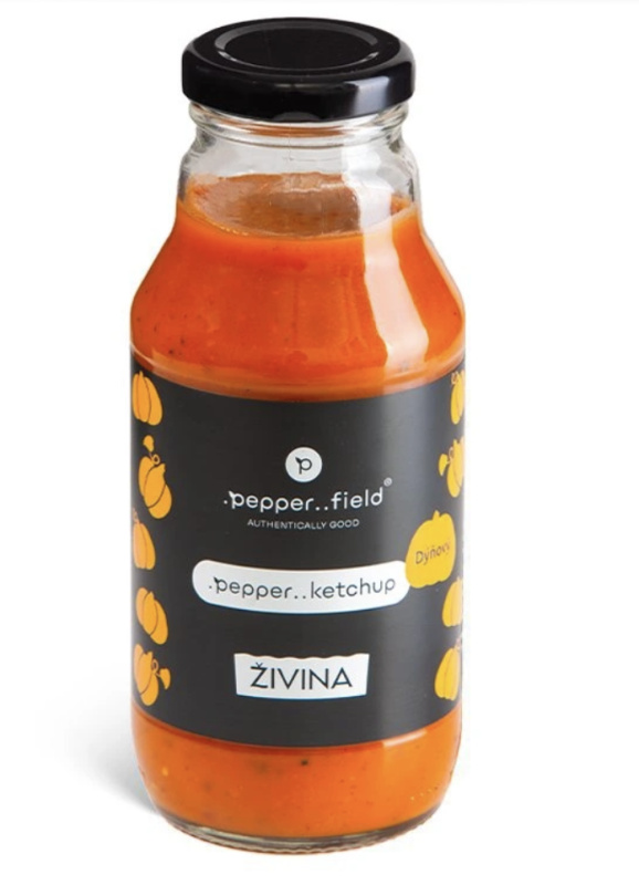 Živina Dýňák omáčka z pečené dýně a rajčat s kampotským pepřem, 350 g