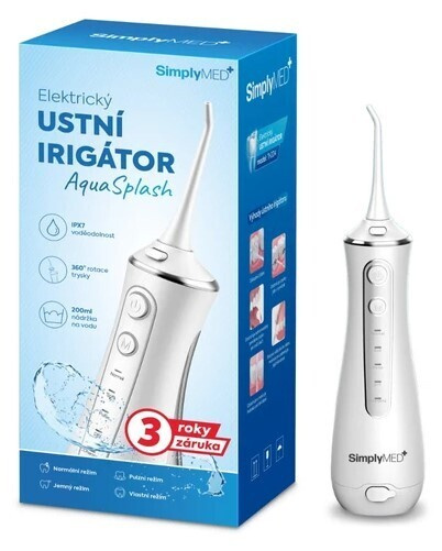 SimplyMed Elektrický ústní irigátor (zubní sprcha) TH2D4