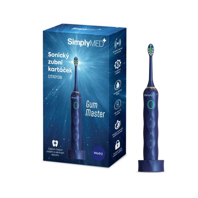 SimplyMed Gum Master DT1013B sonický zubní kartáček modrý