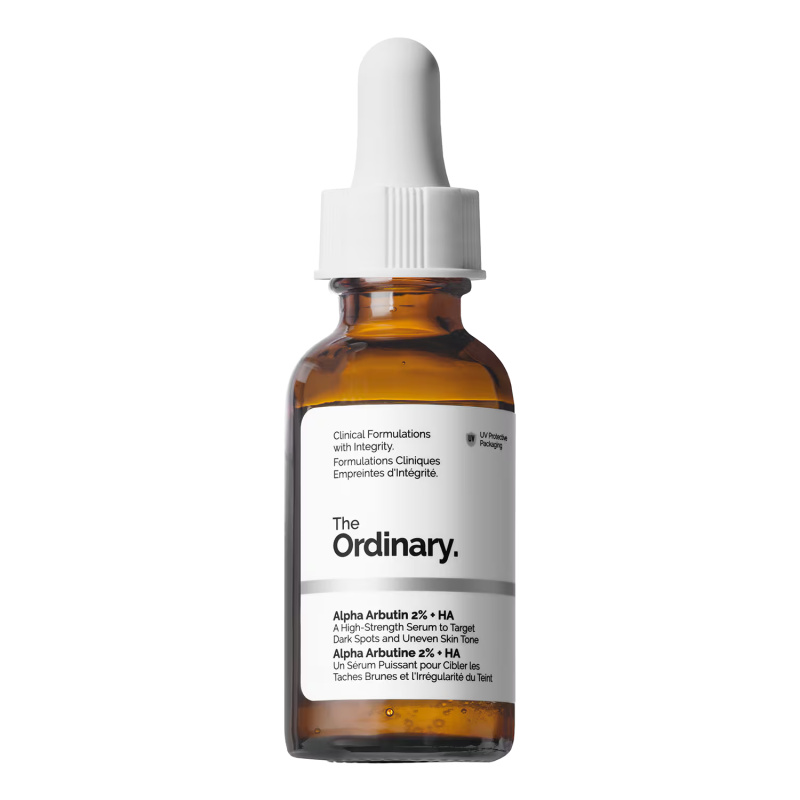 The Ordinary Alpha Arbutin 2% + HA rozjasňující pleťové sérum s kyselinou hyaluronovou 30 ml