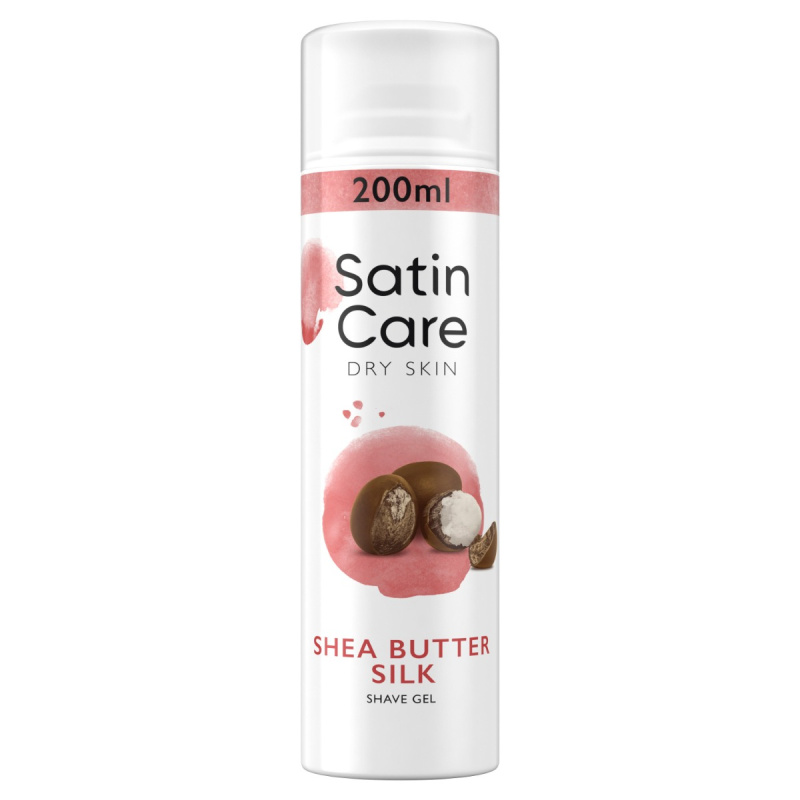 Gillette Satin Care Shea Butter gel na holení pro ženy 200 ml