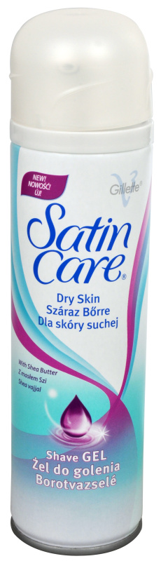 Gillette Satin Care Shea Butter gel na holení pro ženy 200 ml