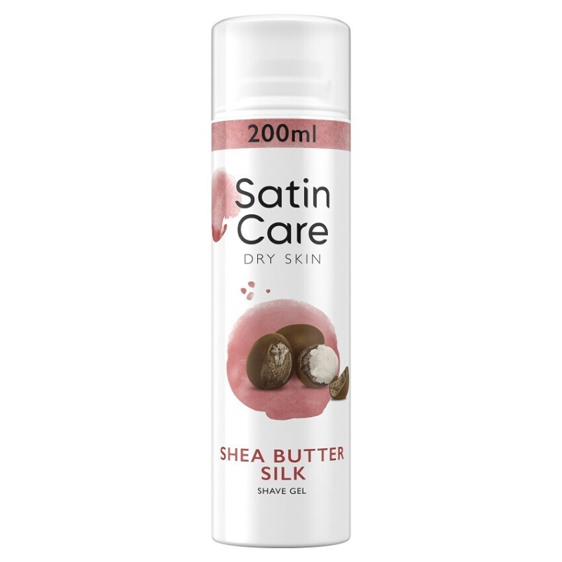 Gillette Satin Care Shea Butter gel na holení pro ženy 200 ml