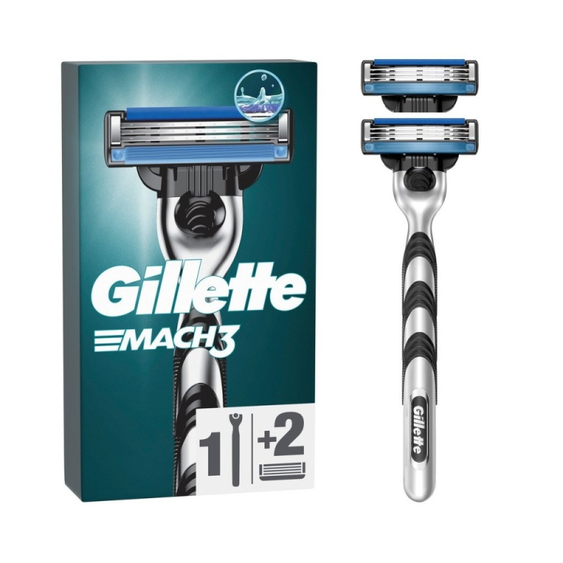 Gillette Mach3 holicí strojek + náhradní břity 2 ks
